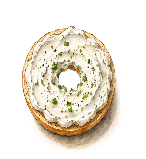 pain de beignet avec une sauce au citron