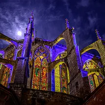 la Cathédrale Notre-Dame de Chartres illuminée