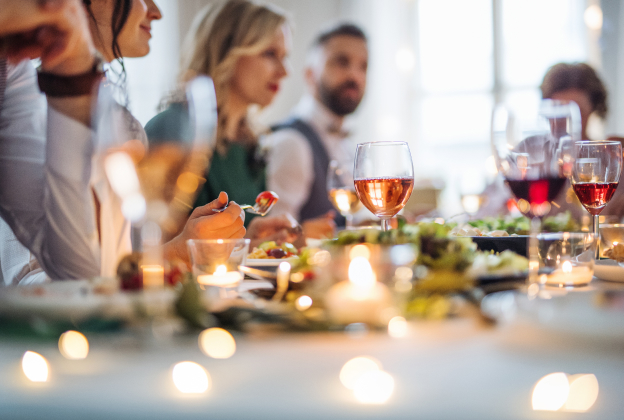 célébration au restaurant